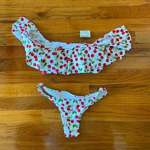 Cabana del Sol- two pieces bikini Cherry theme, size S